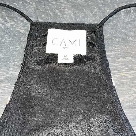 Cami NYC Lace Heart Camisole Black Pink - Picture 5 of 8